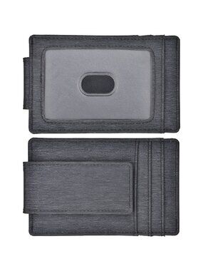 Money Clip, Front Pocket Wallet, Leather RFID Blocking Strong Magnet thin Wallet